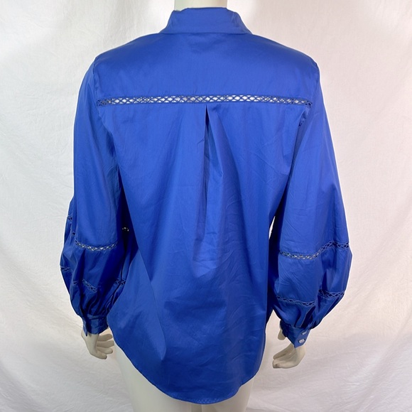 Chico’s size 1 poplin and spandex blouse, NWT - Picture 3 of 7